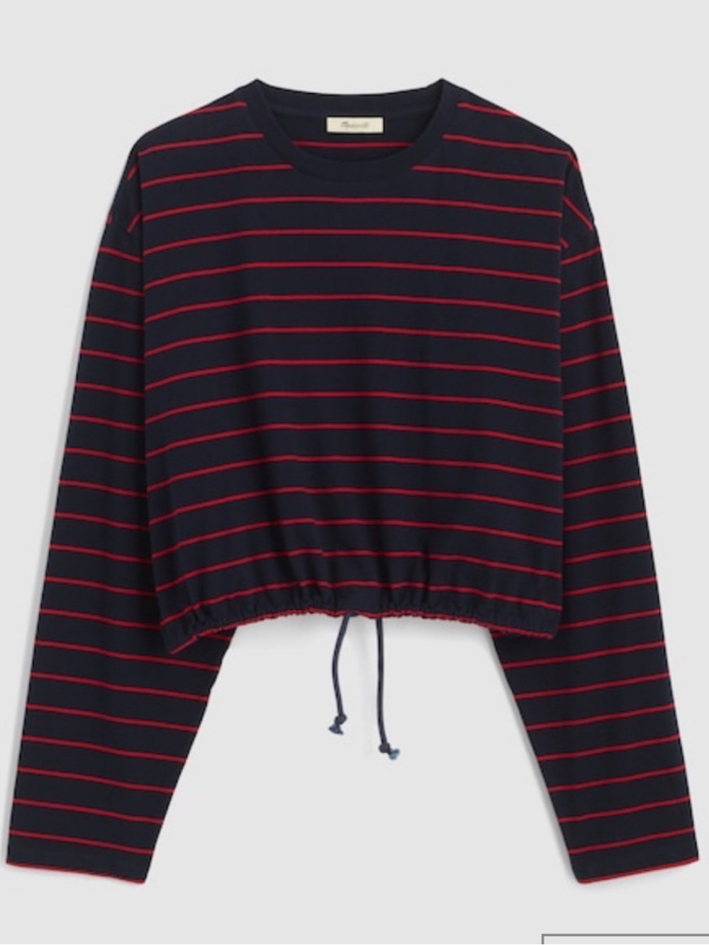 Madewell Crewneck tie waist top Sz. S